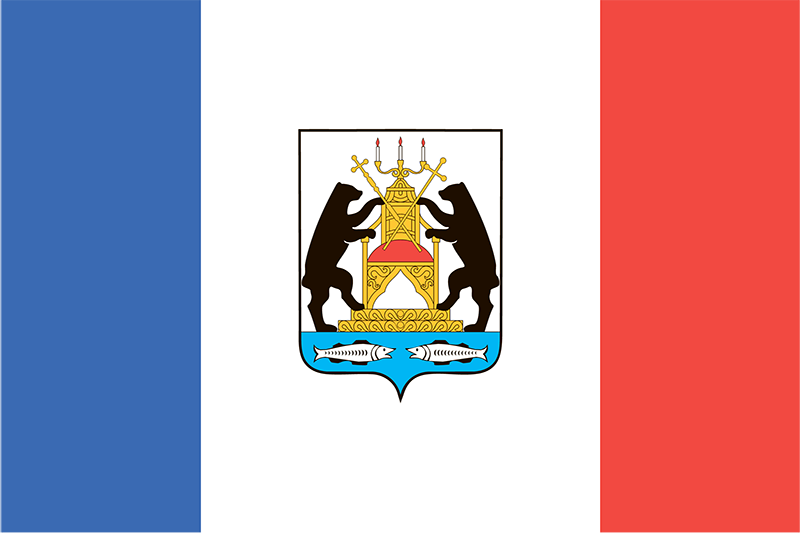 Флаг Новгородской области.